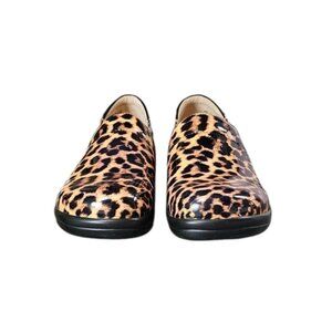 Alegria Keli Leopard Carear Casual Shoes Custom Fitampcomfort Sliprezistant Sz 4